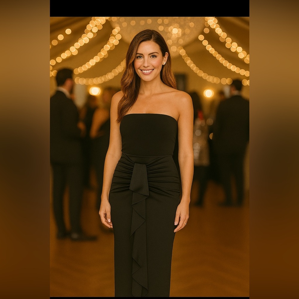 House of CB Black Maxi Skirt